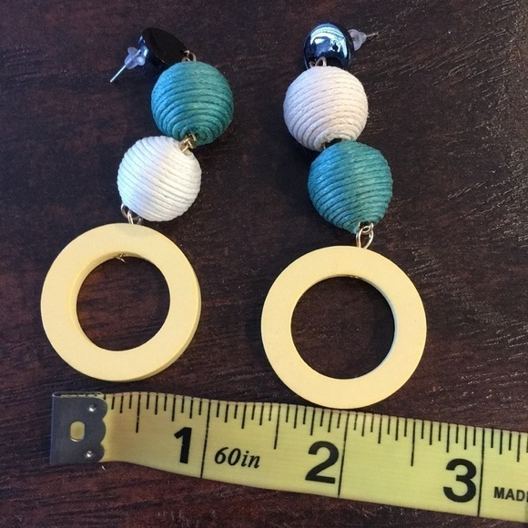 Hot summer boho rope ball gypsy Earrings jewelry - Picture 7 of 8